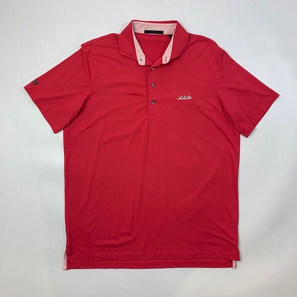 Greyson Polo Shirt Mens L Large Valentine Short Sleeve Nylon Stretch Lightweight - Picture 2 of 13